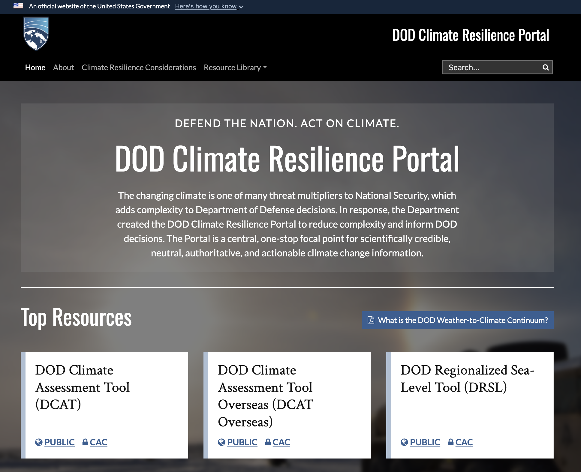 Climate Resilience Portal